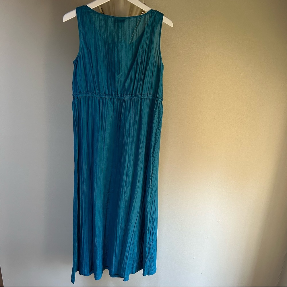 J Jill ~new ~Cotton and silk Sleeveless Maxi Dress - Picture 10 of 11